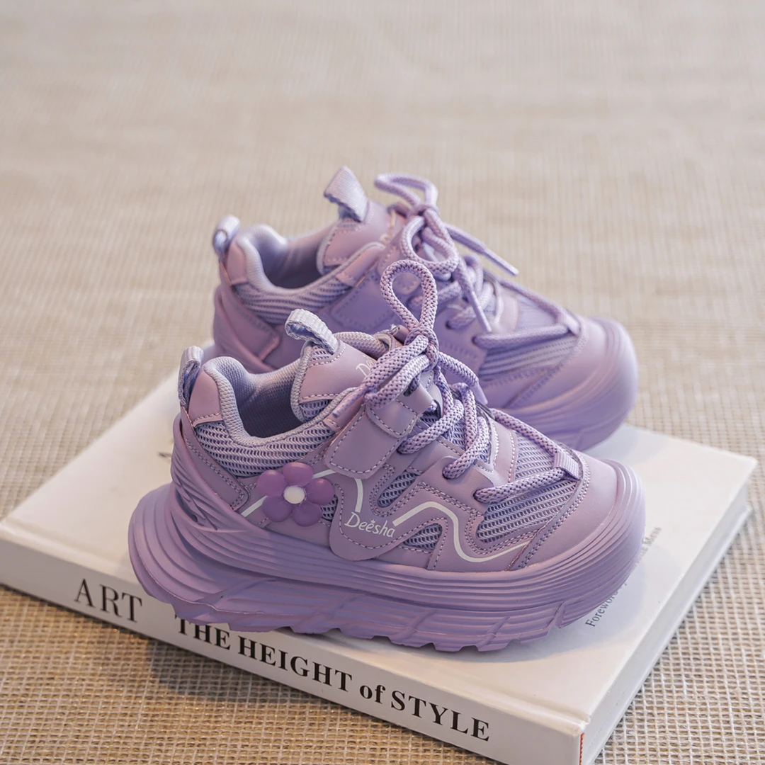 笛莎女童运动鞋秋冬季新款女童鞋儿童休闲鞋子C010