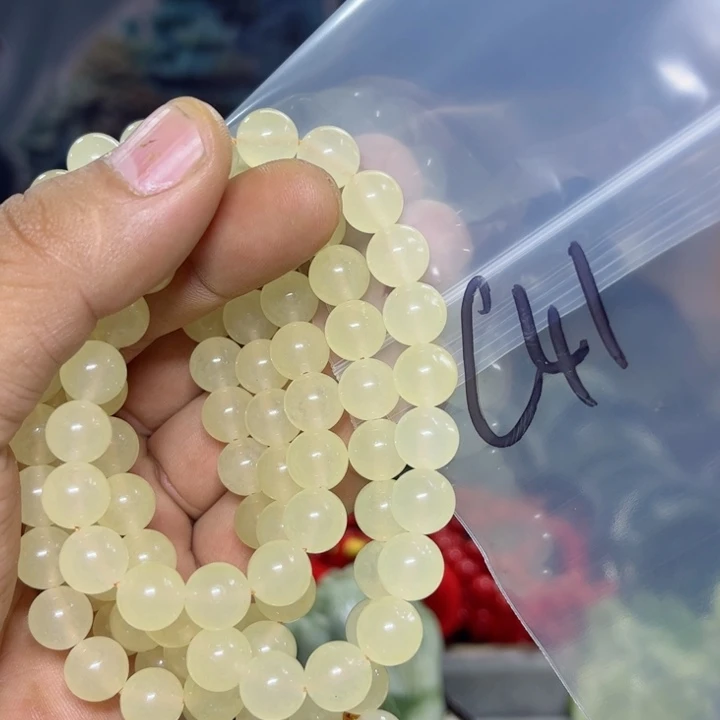 蛇纹石玉项链未镶嵌小****