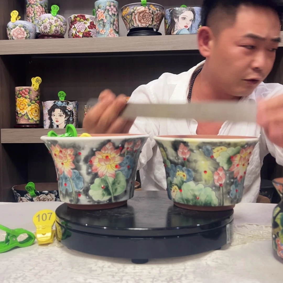 两只高度10，口径15