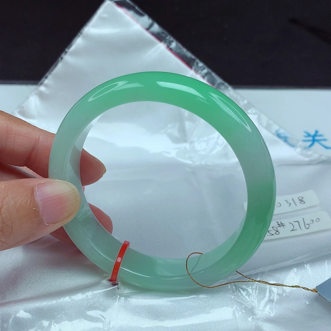 翡翠未镶嵌手镯58圈0318