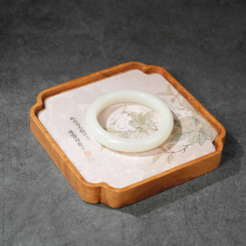 【鑫浩矿业】新疆和田玉 白玉温润老熟暖色手镯一条