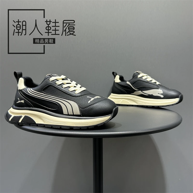 潮牌男鞋2025秋季新款厚底增高时尚阿甘鞋舒适百搭潮流运动休闲鞋