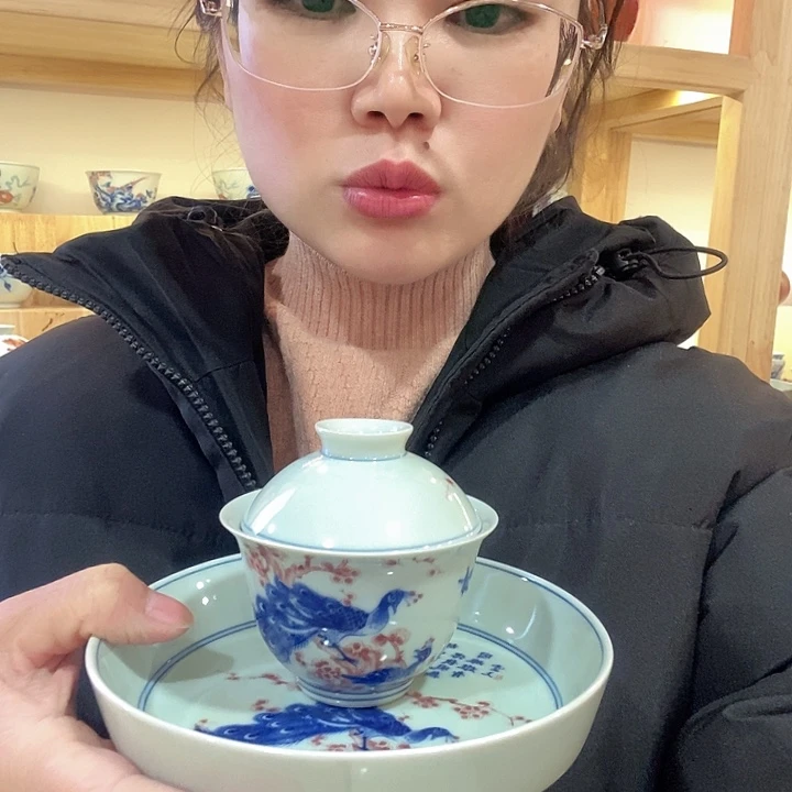 青瓷茶具壶承盖碗