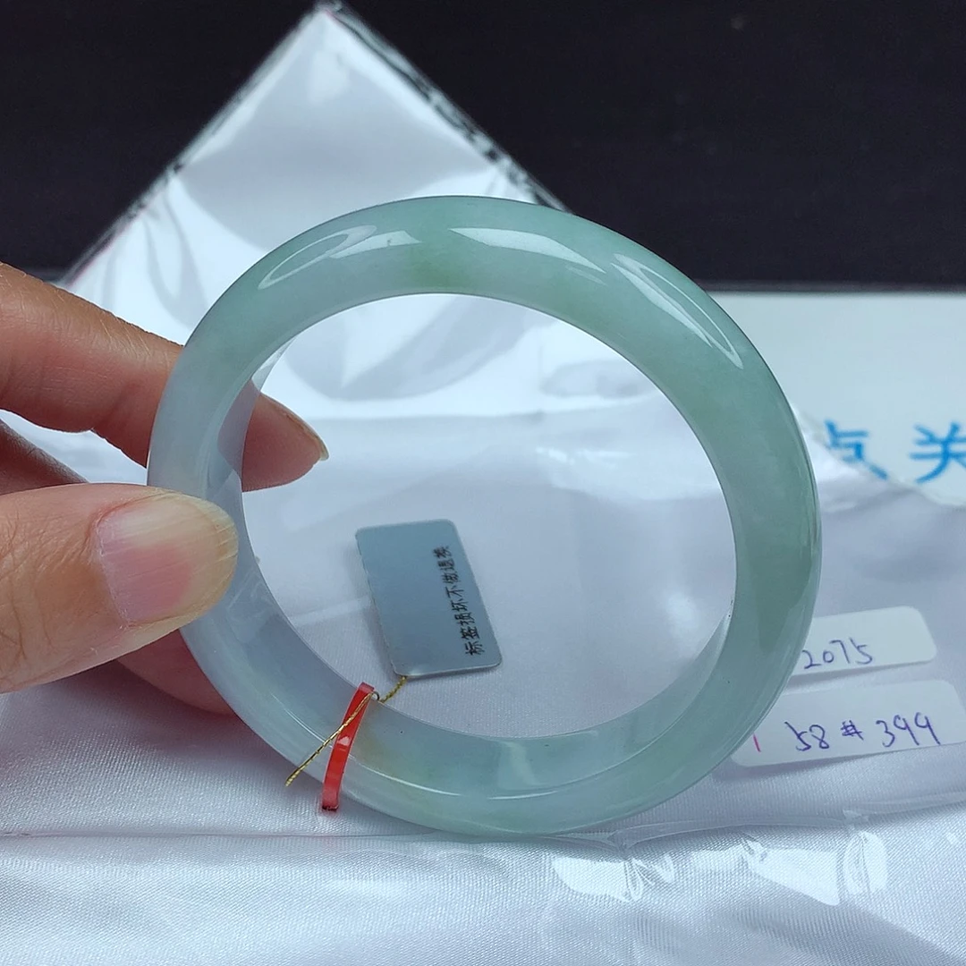 翡翠未镶嵌手镯58圈2075