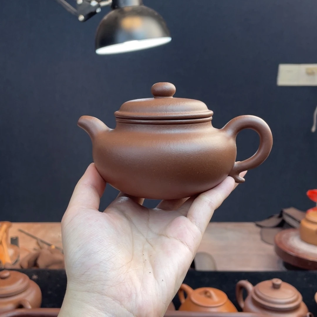 茶壶紫砂全手工底槽清仿古200cc