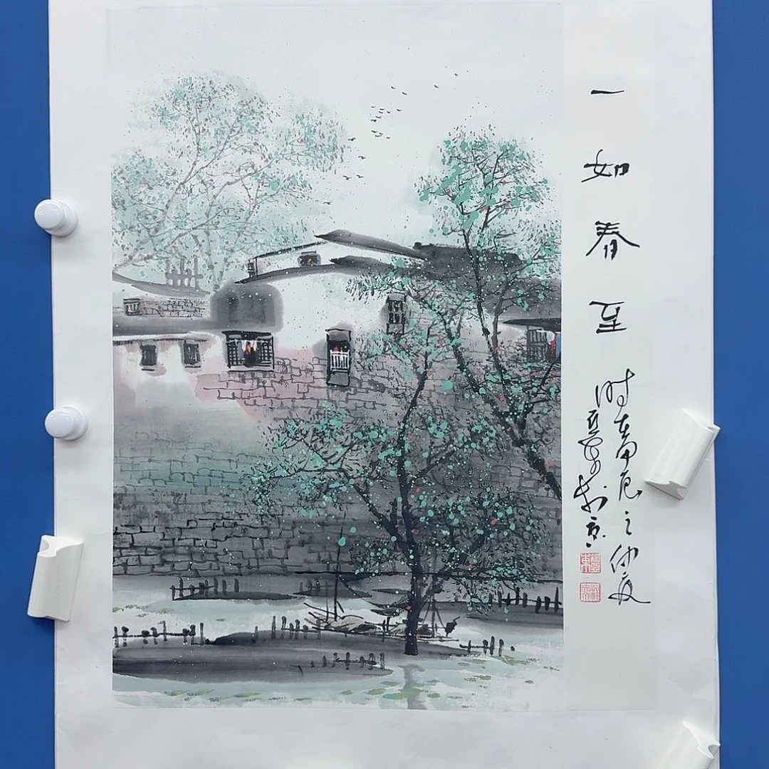 国画多次参加国内外大型