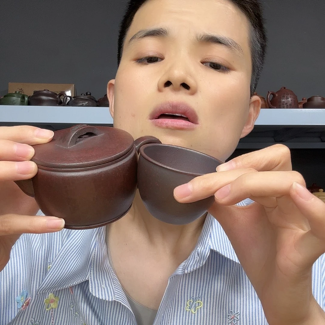 底槽青茶壶民间手艺人全手工制作