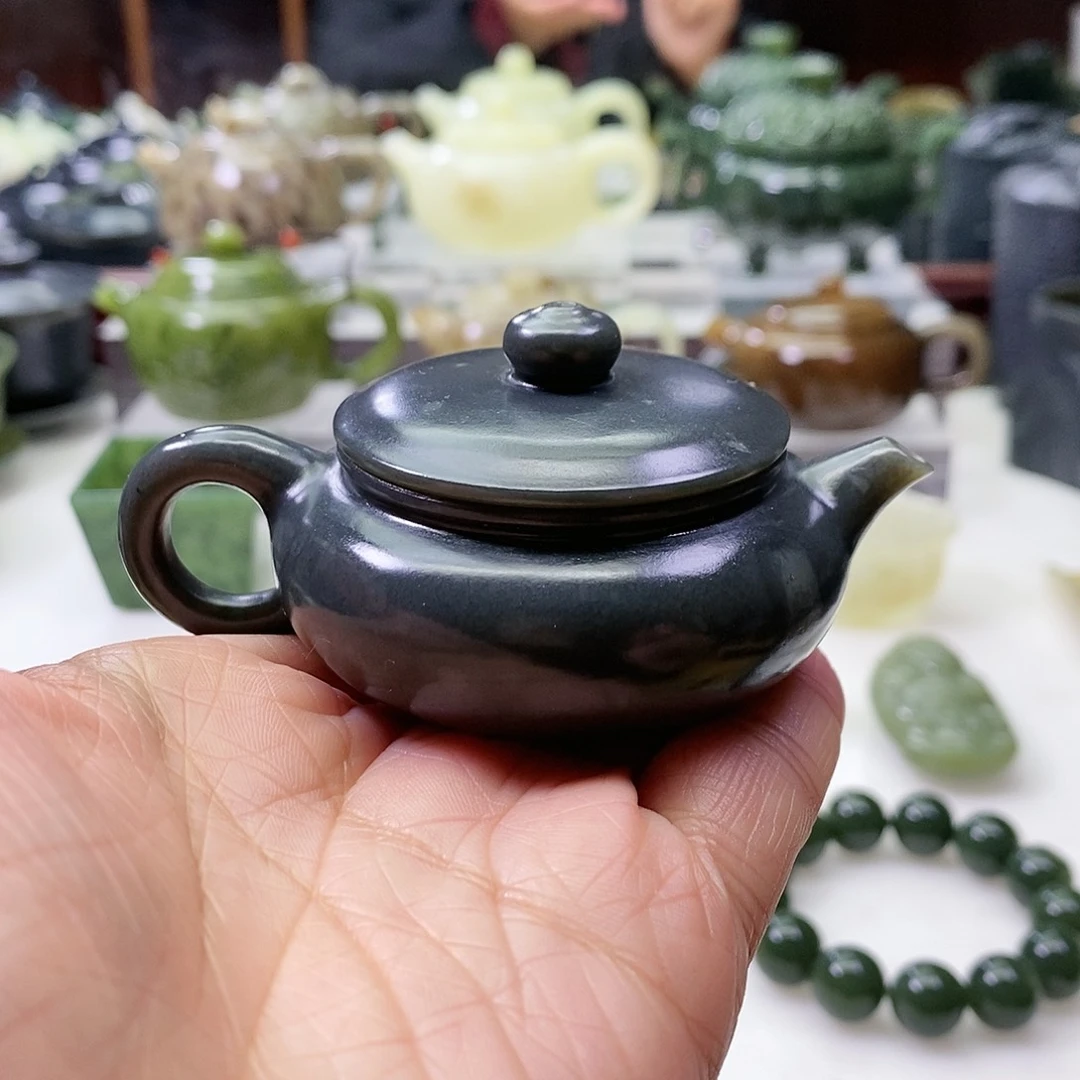 和田玉茶壶未镶嵌50ml