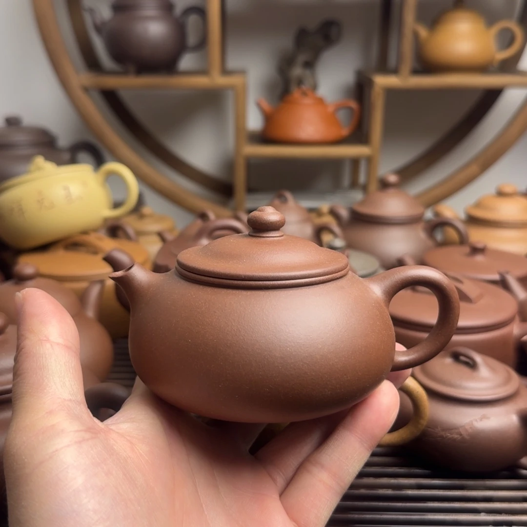 茶壶紫砂寒江220cc台西嫩底槽清微瑕