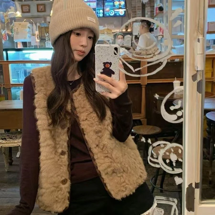 【运费补贴】2025秋冬新款时尚百搭显瘦无袖外套马甲1017