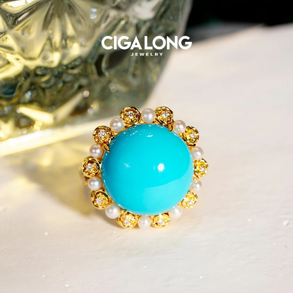 CIGALONG绿松⽯戒指  1950