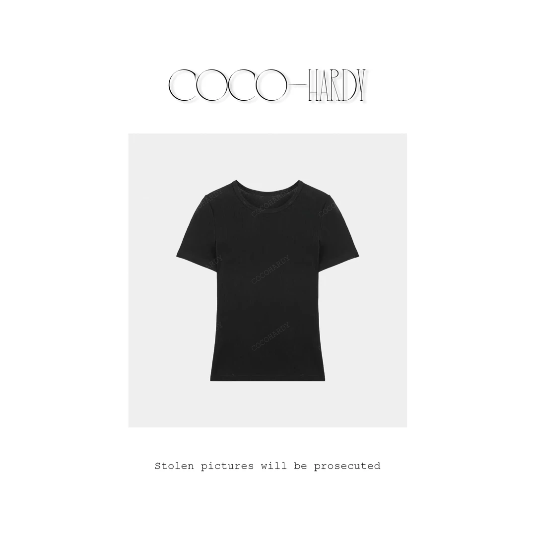 COCOHARDY夏季女士新品alo修身显瘦时尚百搭短袖T恤CC2505-1135