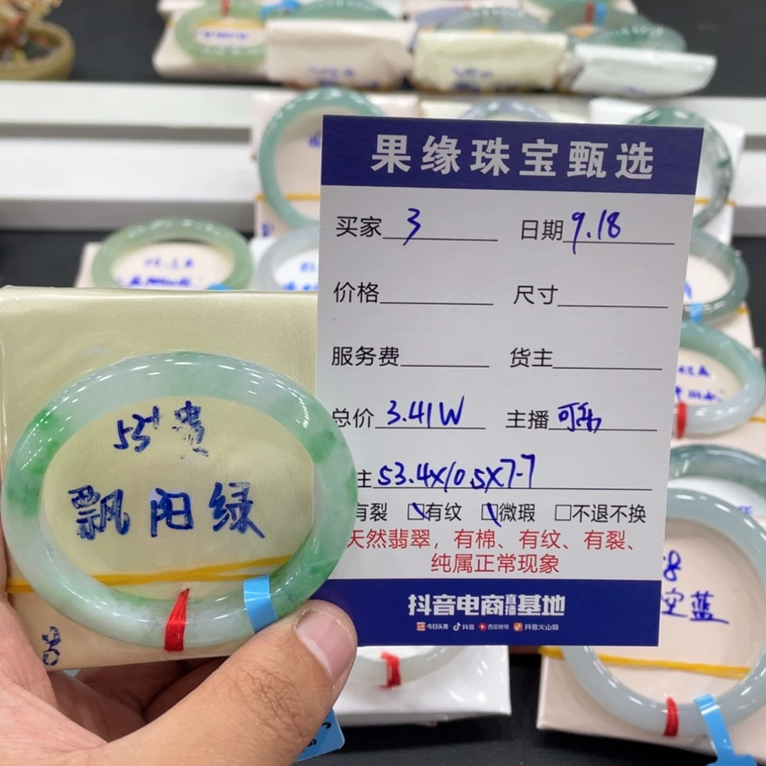3***岁未镶嵌手镯翡翠缅甸翡翠