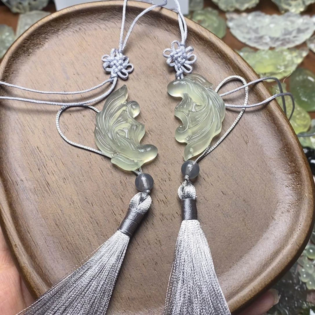 蛇纹石玉未镶嵌项链