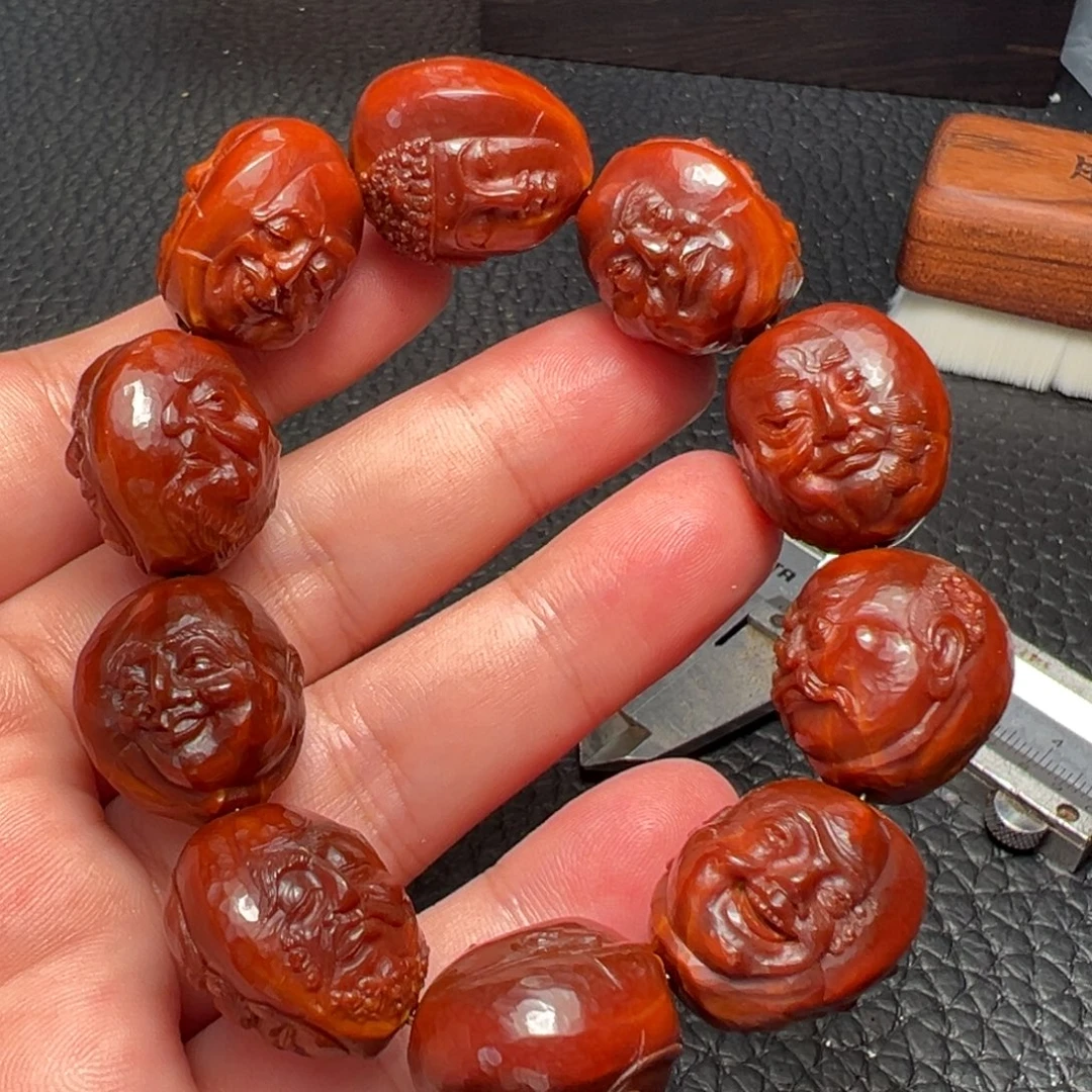 橄榄核手串/手链洪晓清双面十八罗汉