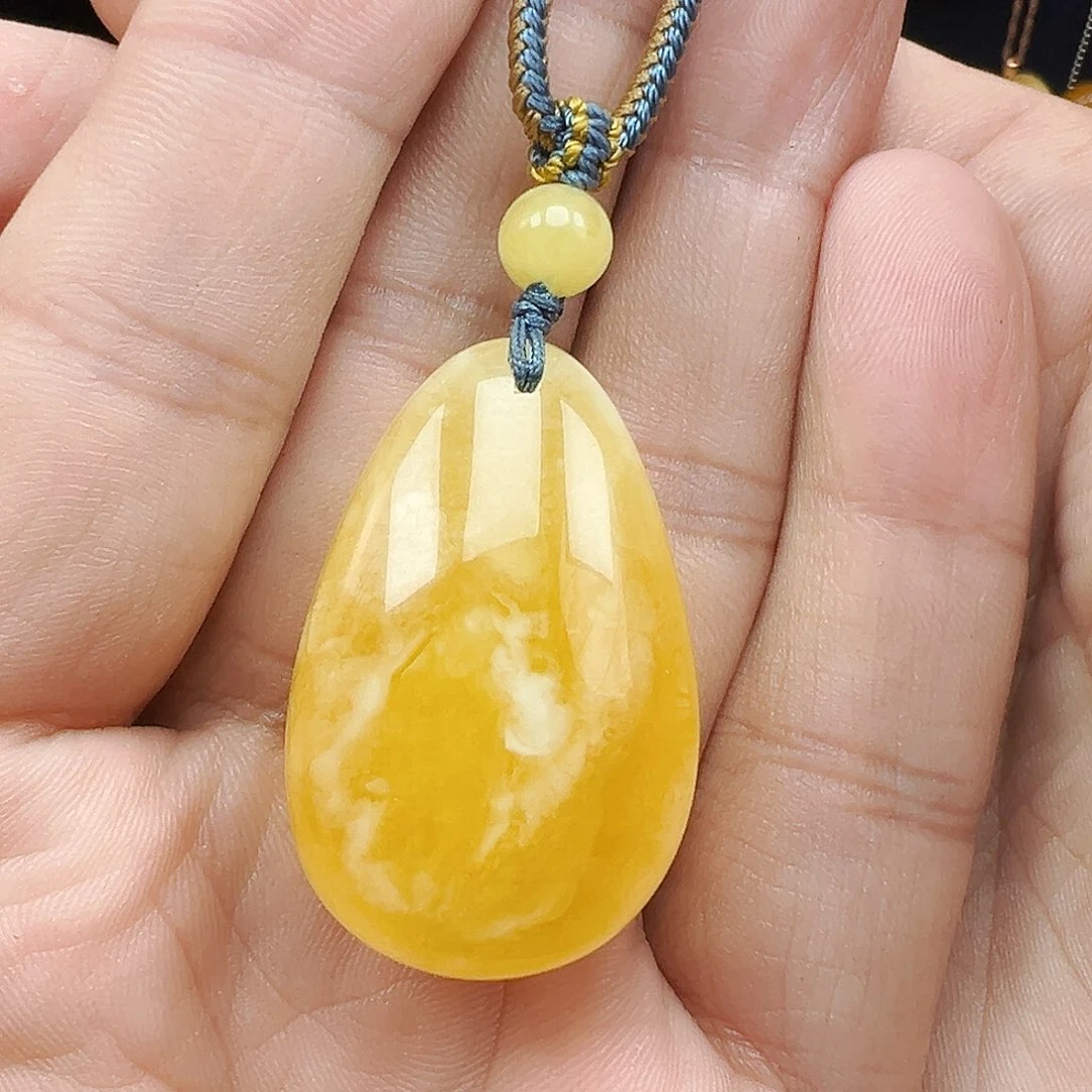 蜜蜡未镶嵌珠宝奇石水滴10克