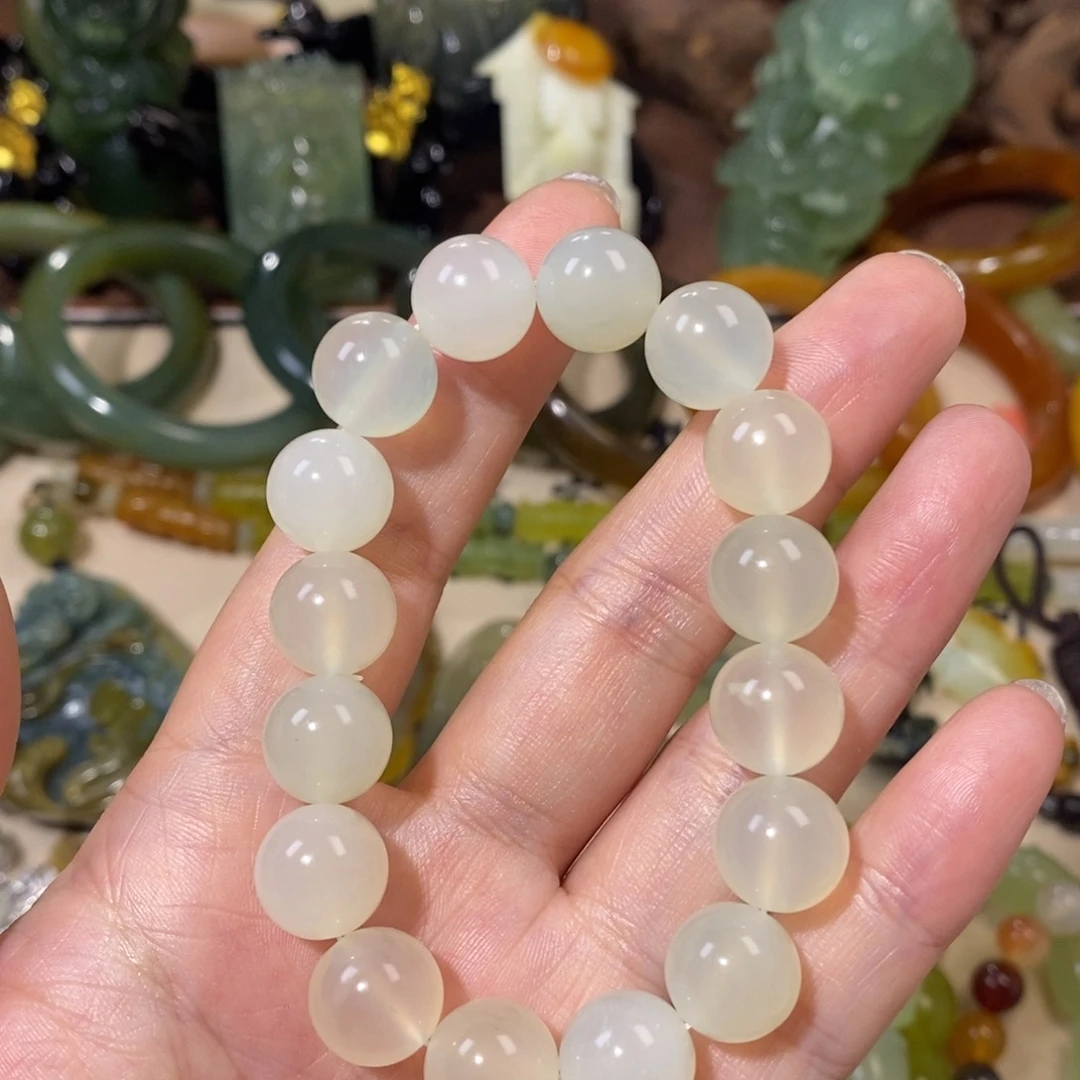 未镶嵌蛇纹石玉手串