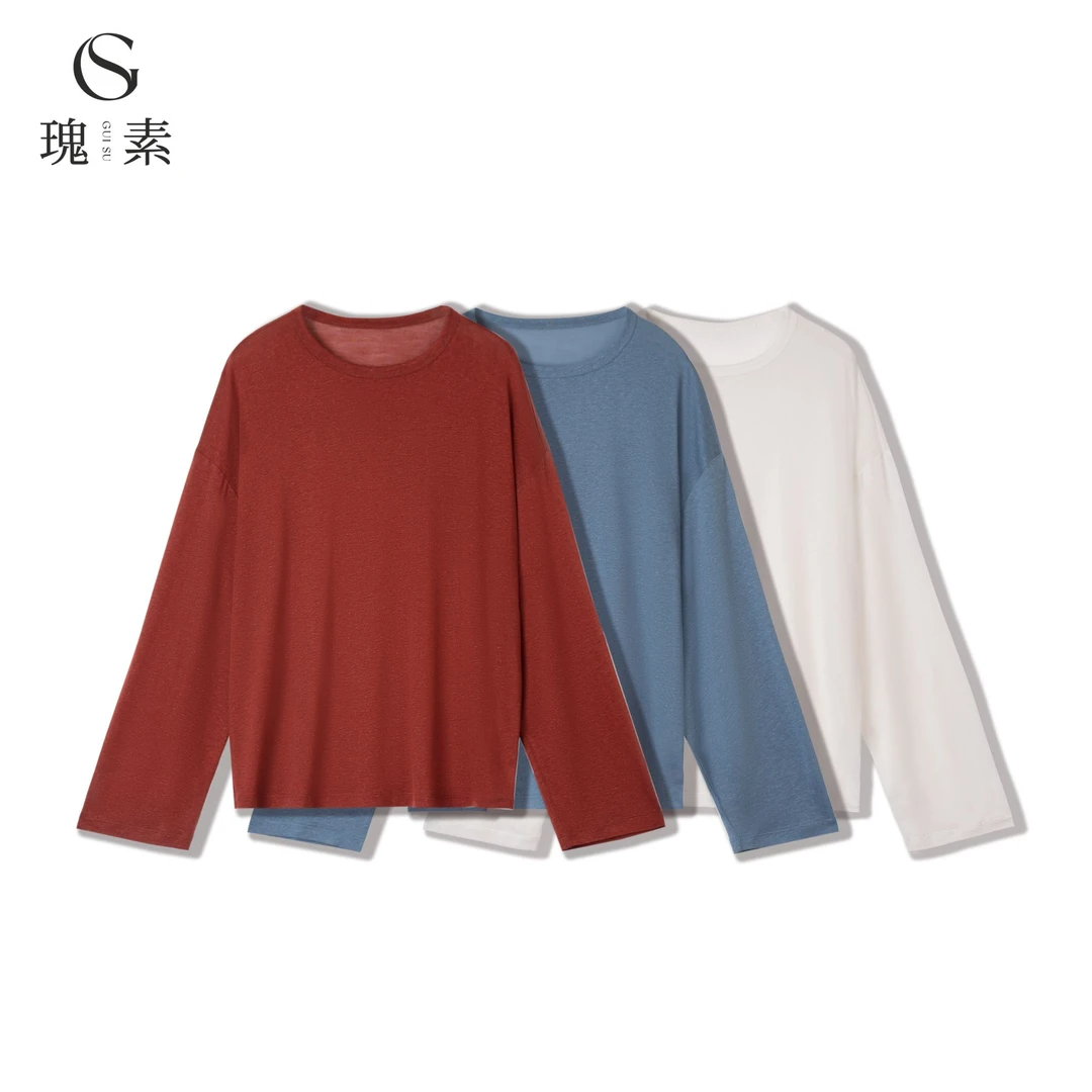 【素姐高定】天丝长袖面膜T恤SMM102675