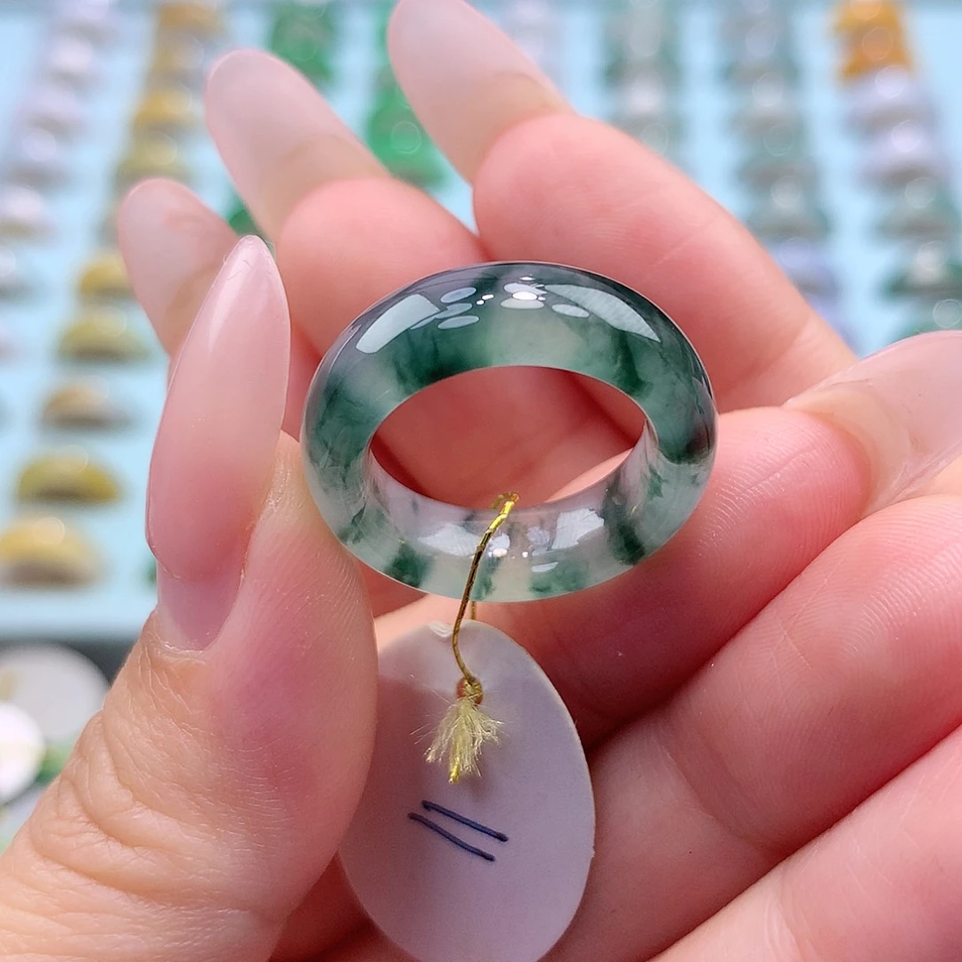 未镶嵌戒指翡翠11圈