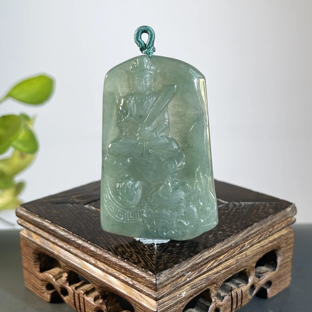 JYW31-57 天然缅甸A货翡翠  文殊