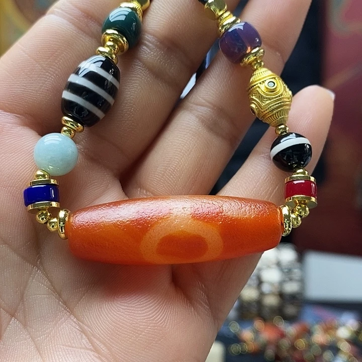 玛瑙/玉髓合金颈饰