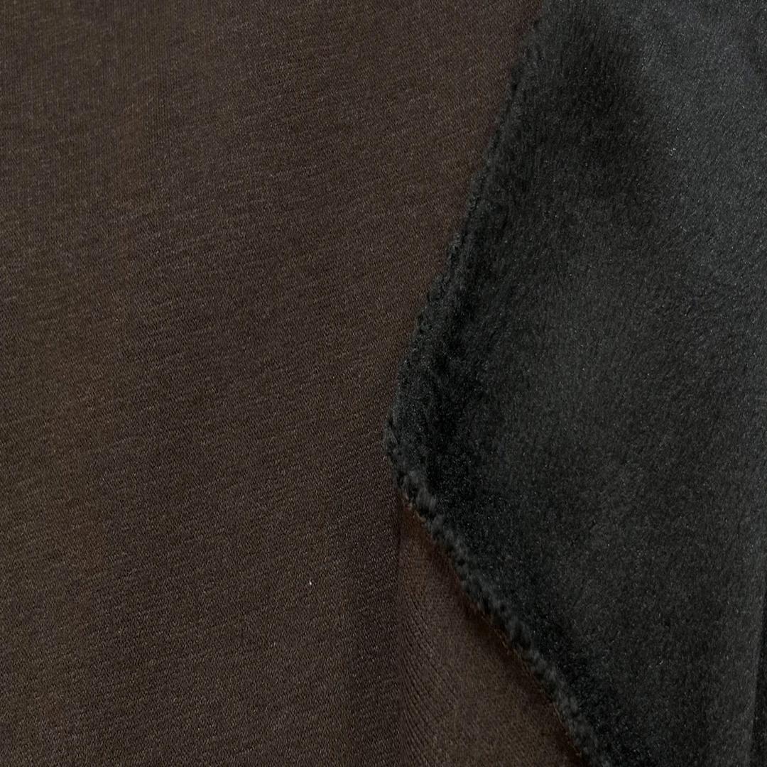 咖色木兰棉加绒保暖布料随心裁