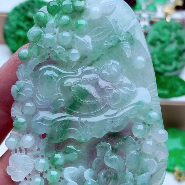 翡翠未镶嵌吊坠(不含链)