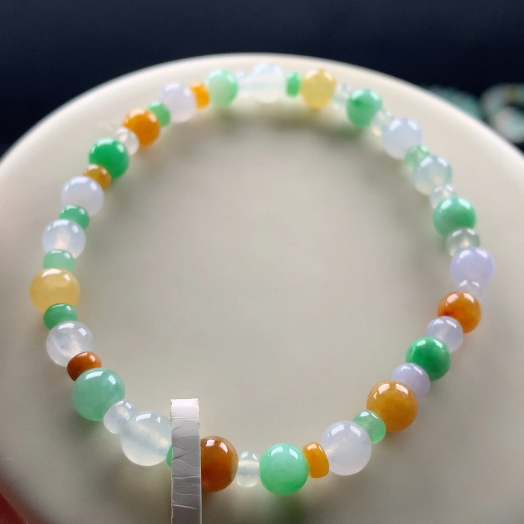 翡翠未镶嵌手链卡4～6