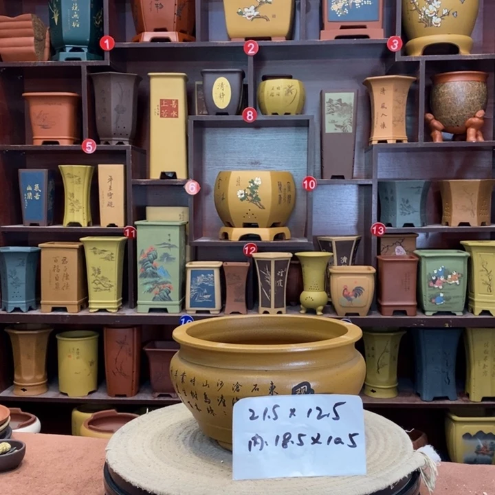 紫砂花盆紫砂花盆