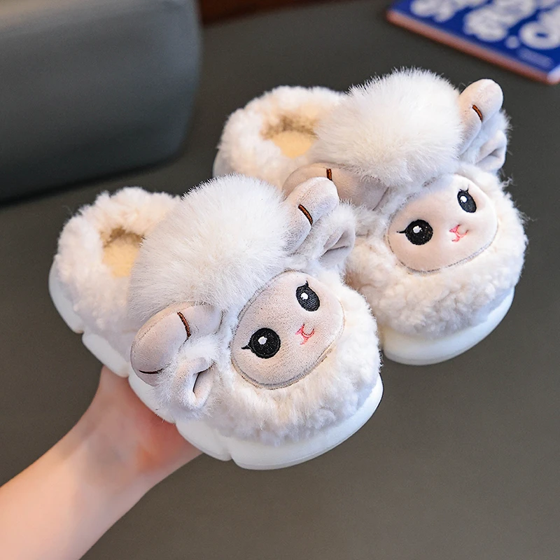 儿童棉拖鞋秋冬季男女童卡通EVA室内居家鞋小孩保暖亲子宝宝棉鞋