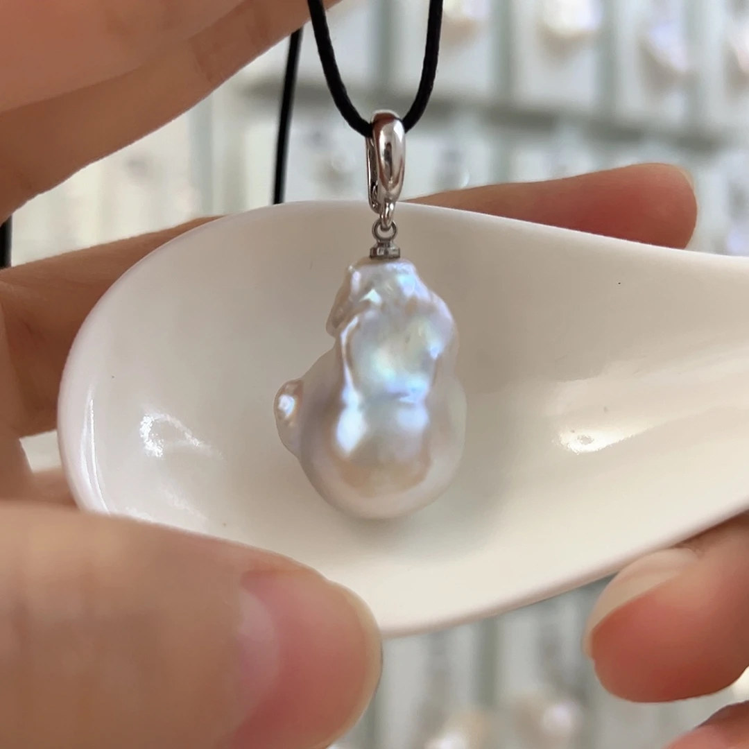 颈饰淡水珍珠银S925镶嵌