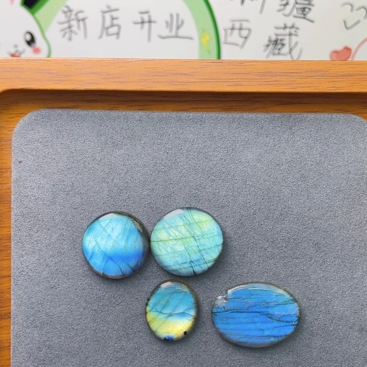 灼***台颈饰银S925镶嵌长石