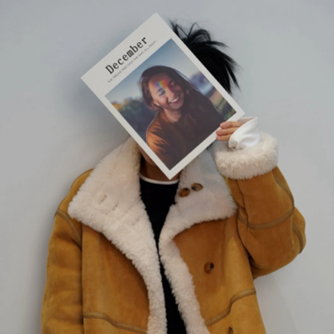 小霞家的羊毛麂皮外套两面穿