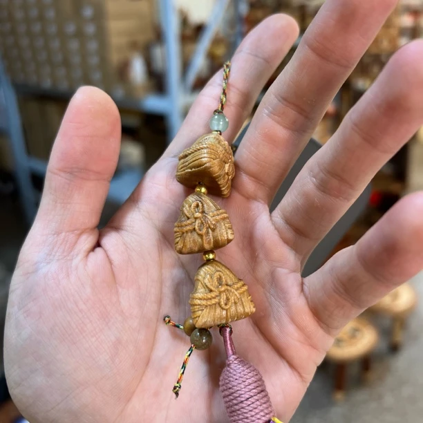 由物喜/三个粽子手机挂创意摆件