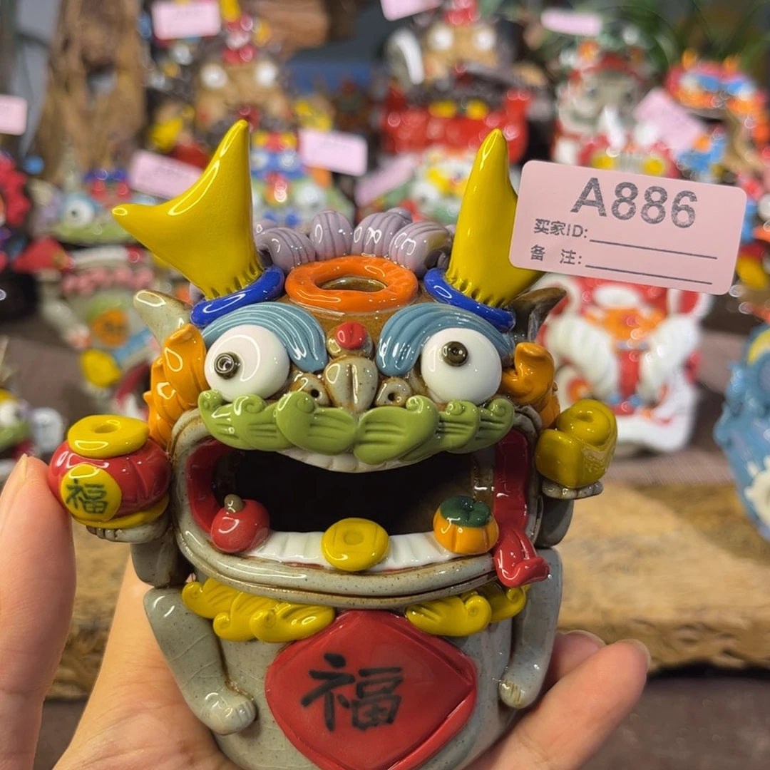 泥塑纯手工茶宠摆件