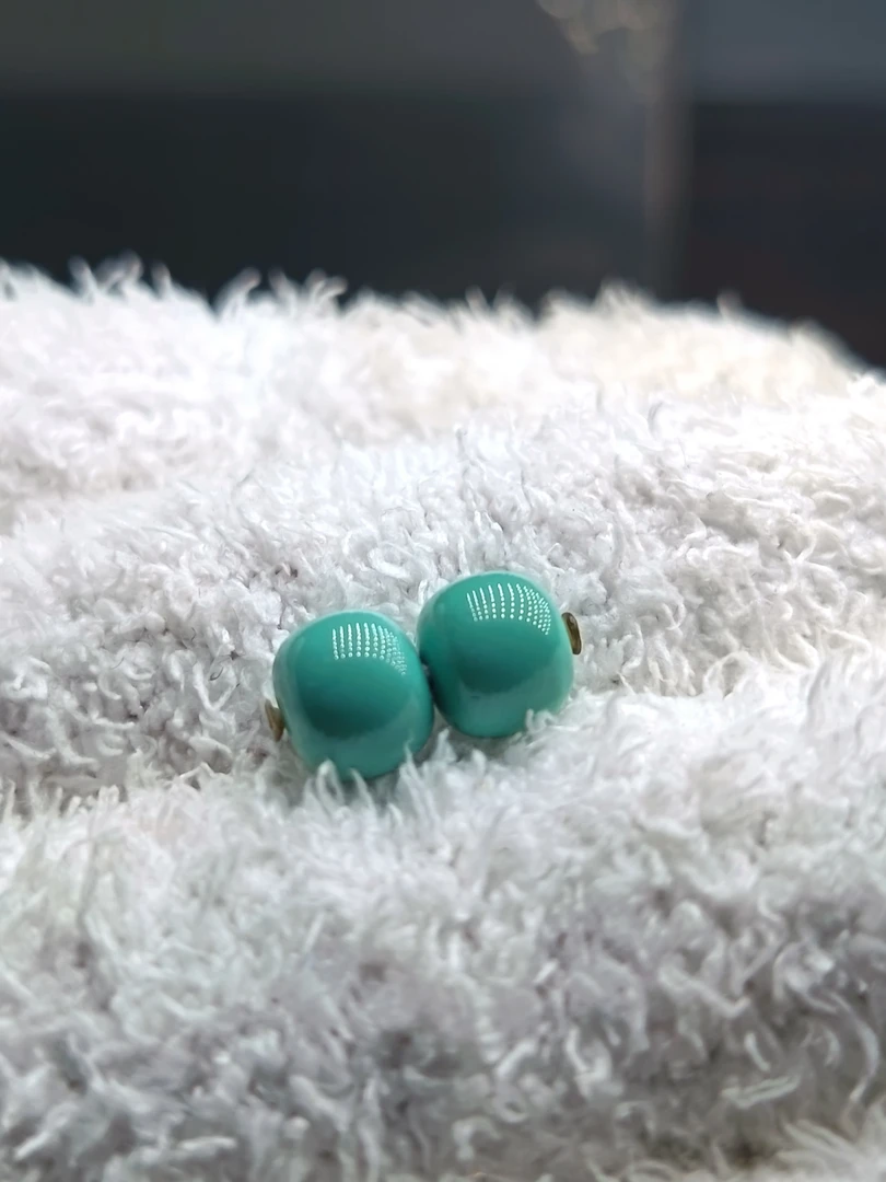 湖北原矿绿松石饰品无忧化无杂质上手5天变色基地质检