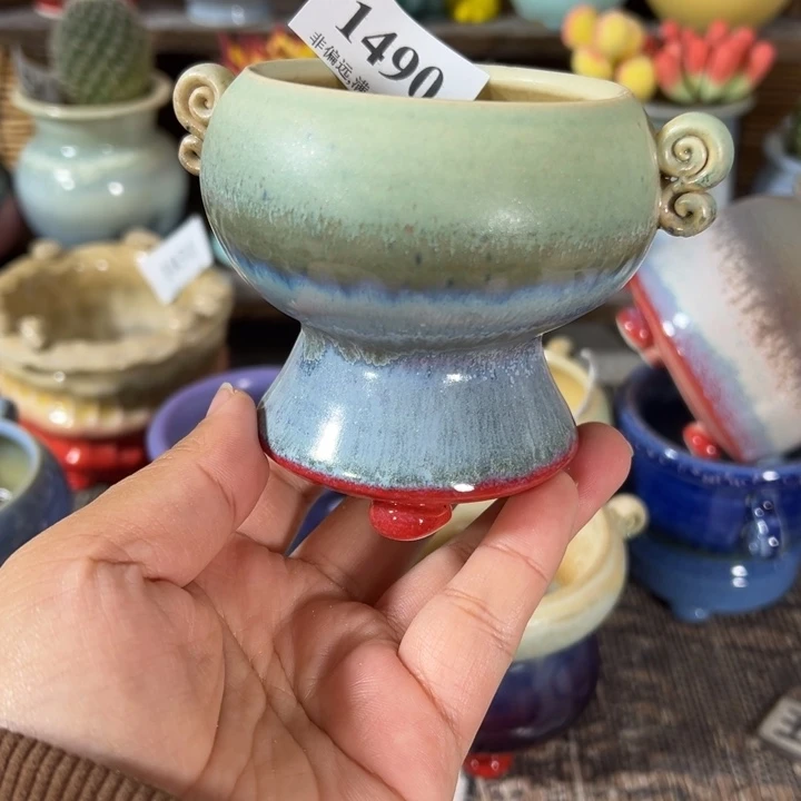 口6高8 手工花盆满30包邮