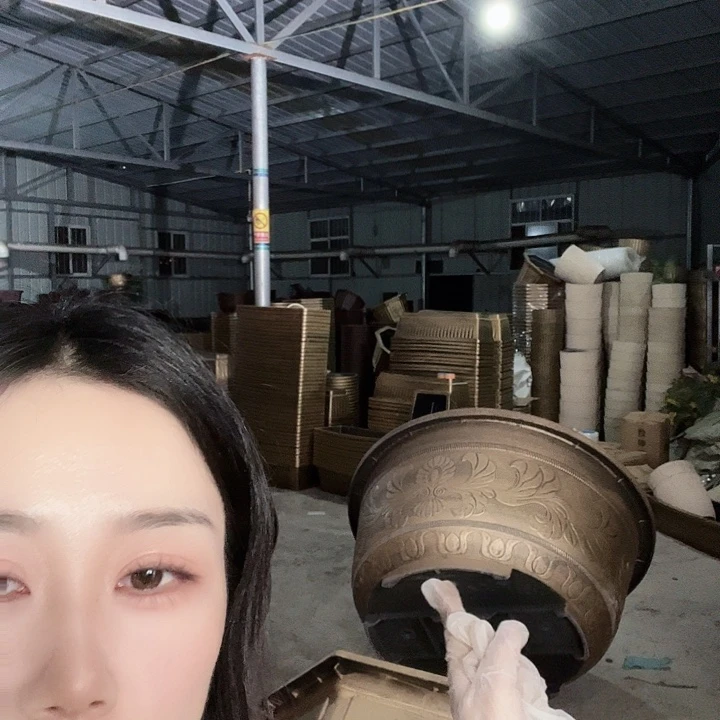 圆形120花盆3个有孔