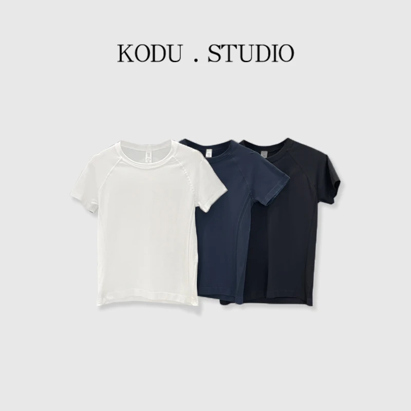 【刻度KODU】DB-5527夏季新款简约圆领显瘦吸汗透气速干短袖T恤