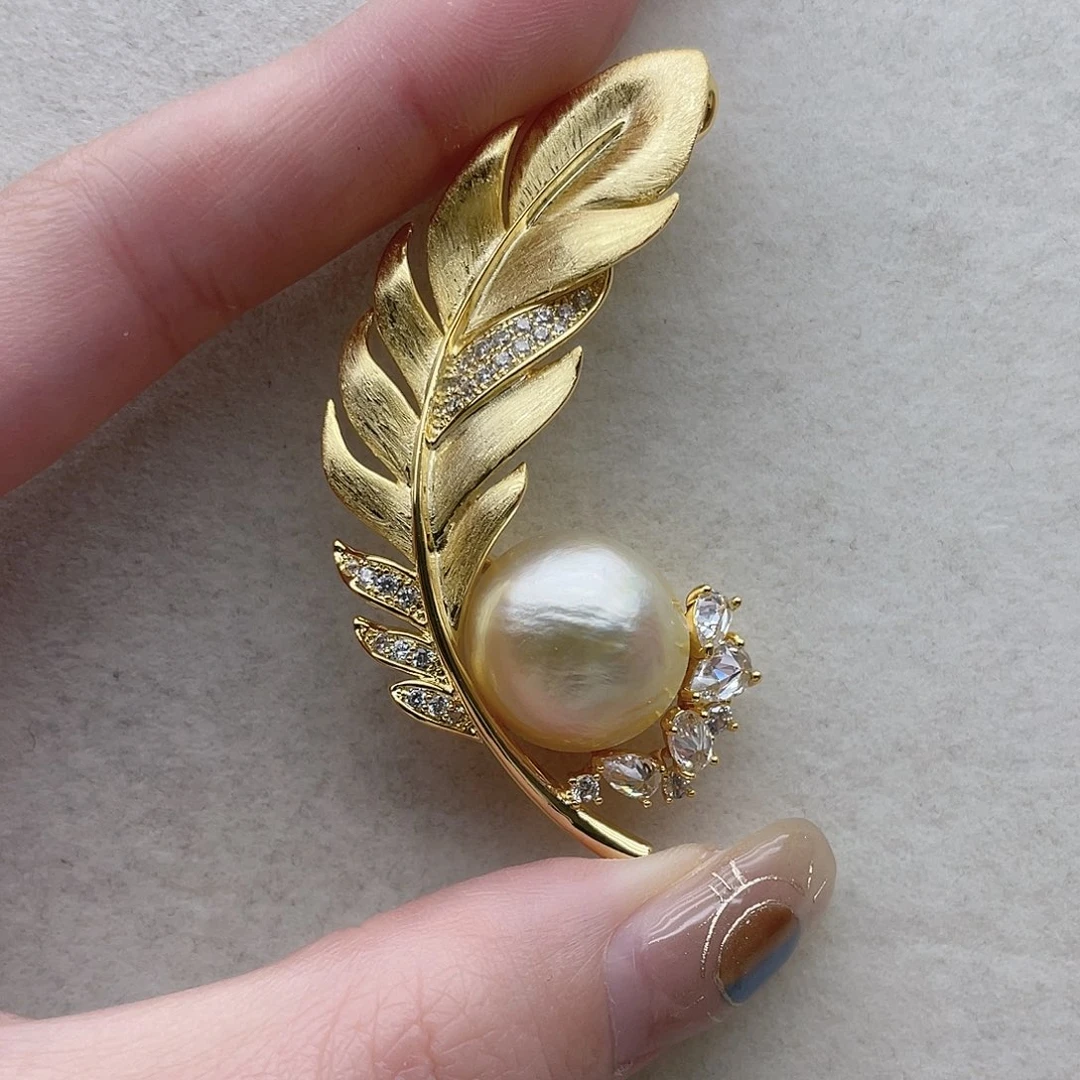 未镶嵌胸针28海水珍珠