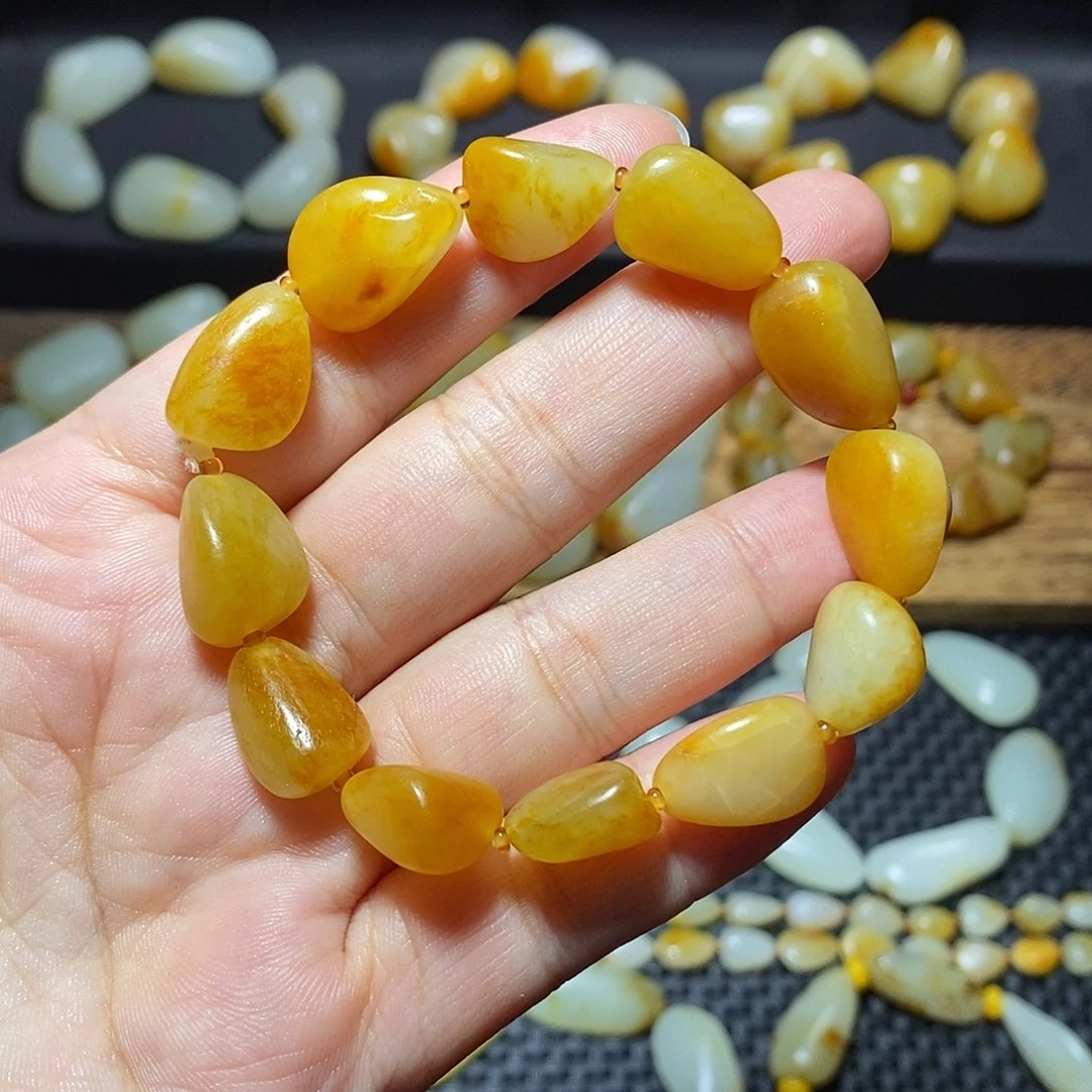 和田玉未镶嵌手链