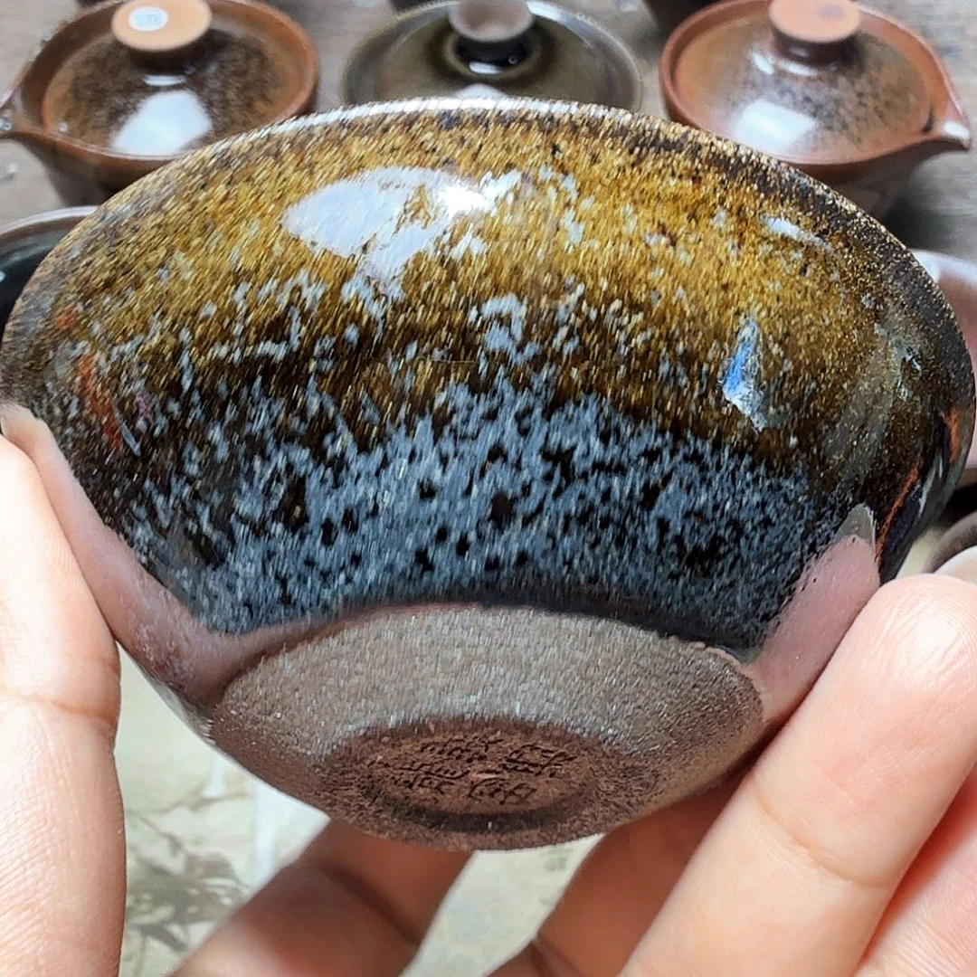 茶盏义兴龙窑建盏85微瑕