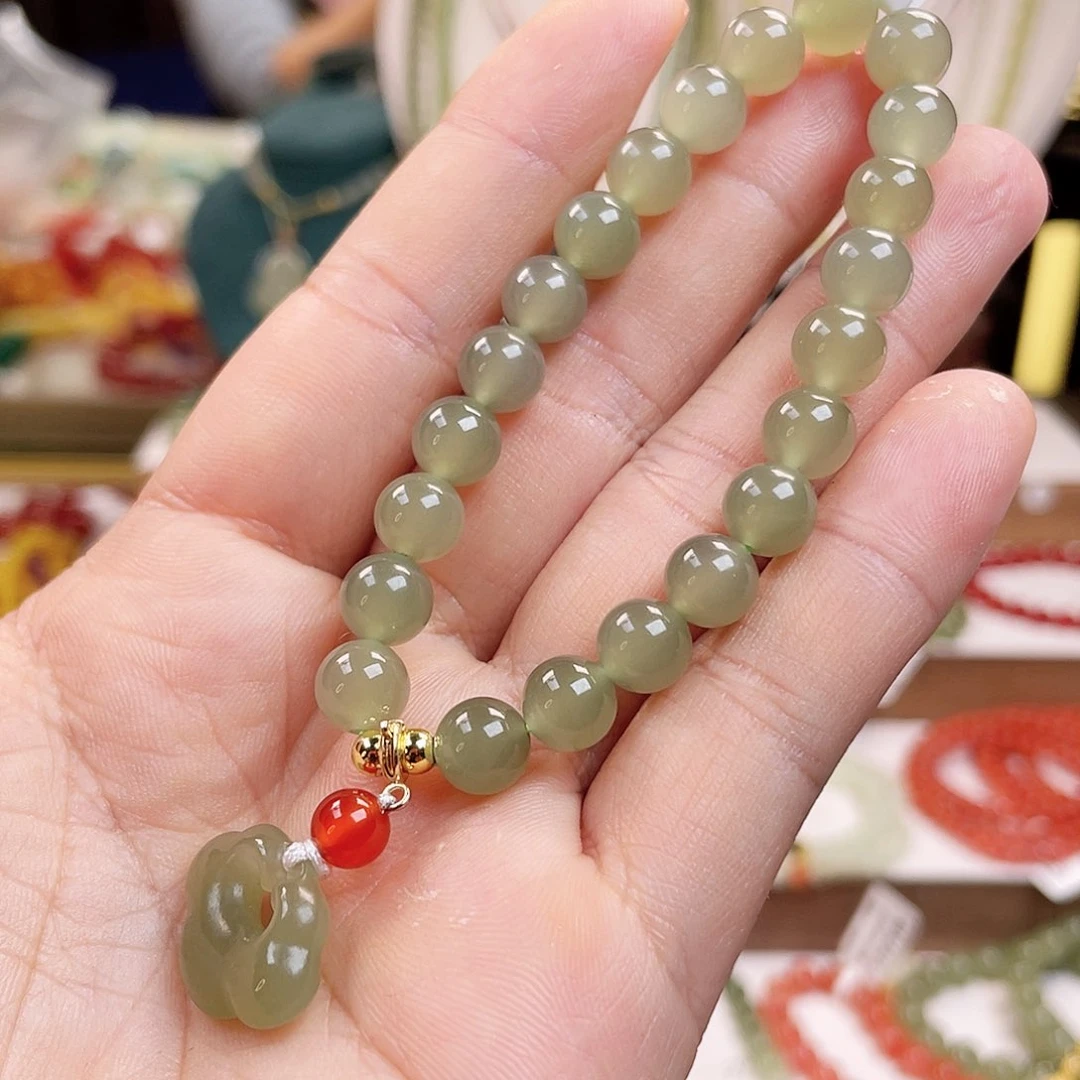 和田玉手链未镶嵌8