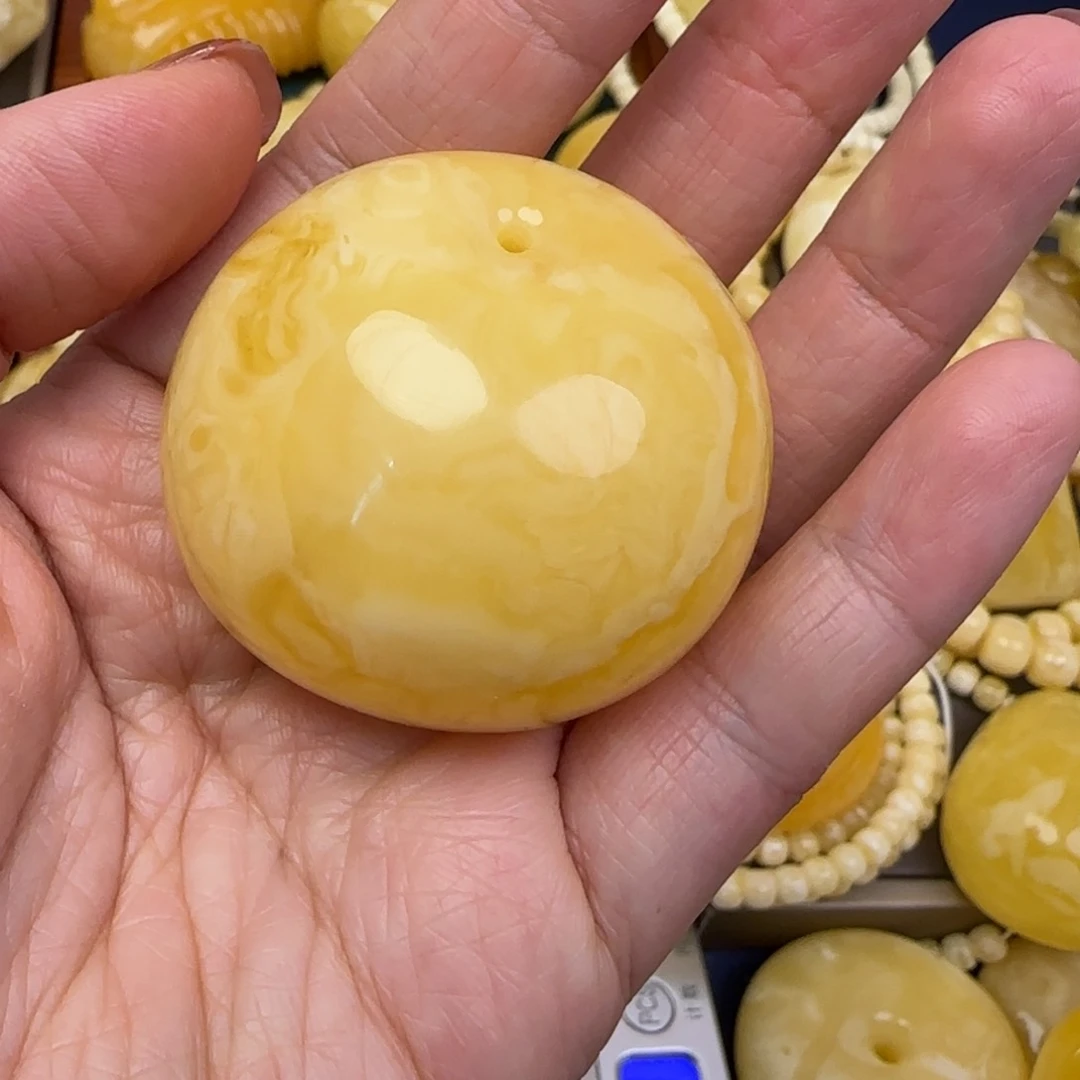 蜜蜡颈饰未镶嵌天然蜜蜡