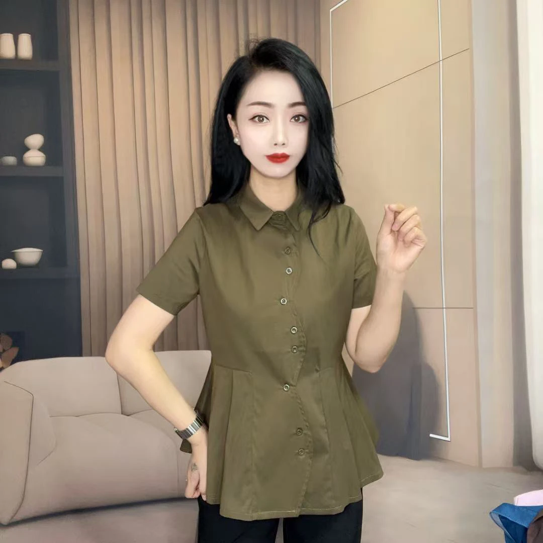 k5247新款5夏季时尚潮流女装衬衫