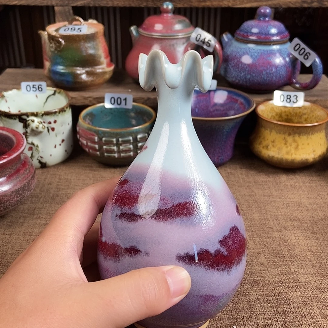 瓷片钧瓷茶壶茶具