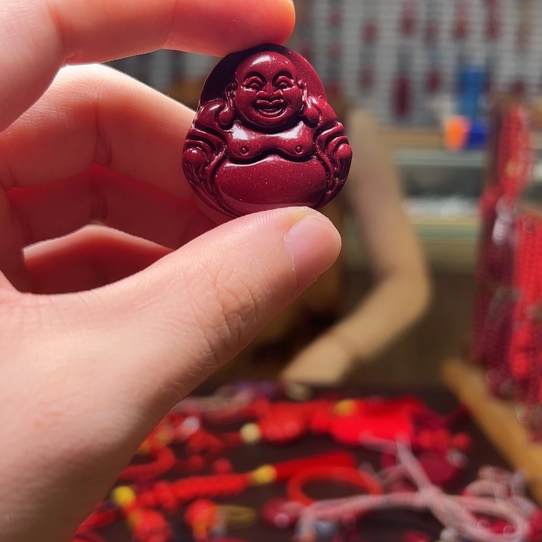 天然辰砂朱砂挂件