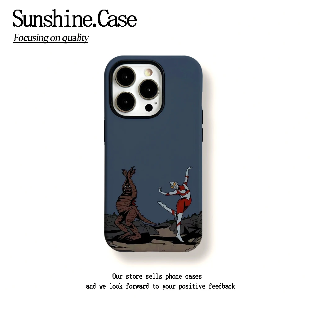 菲林二合一适用苹果华为vivo小米oppo手机壳跳舞奥特曼16PRO