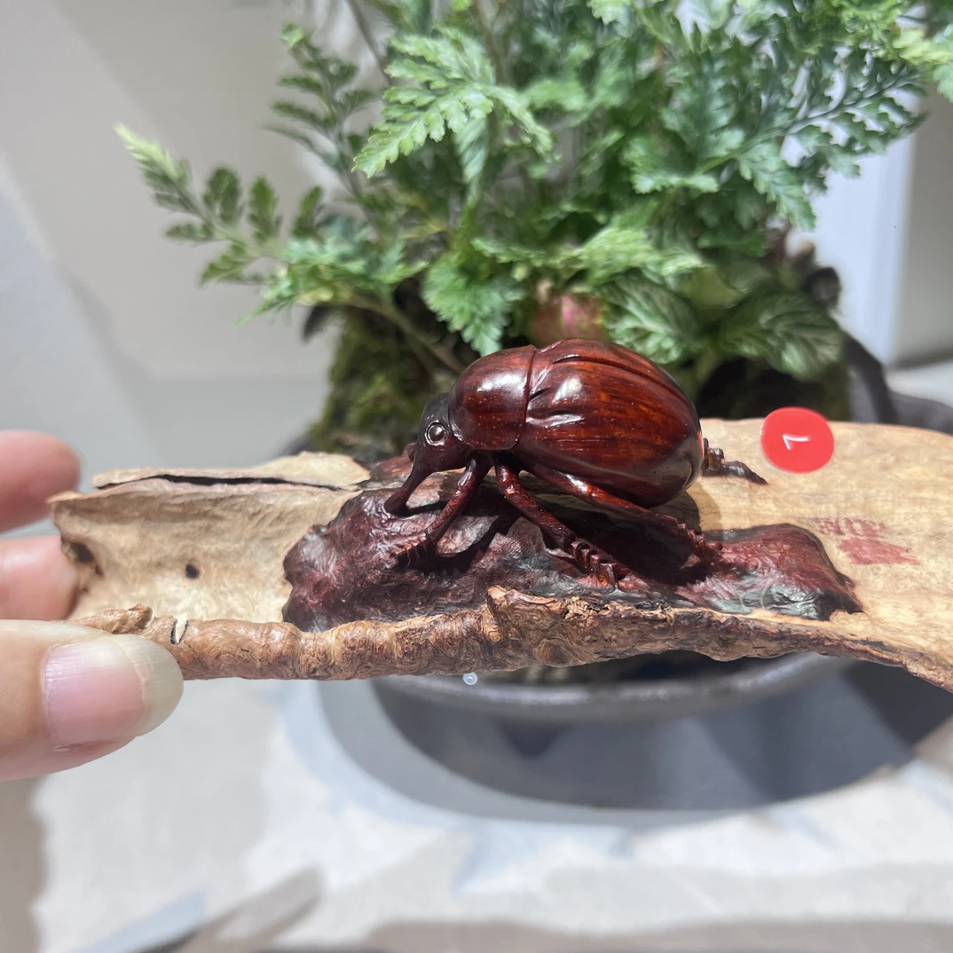 印度小叶紫檀手工雕刻手把件木雕工艺品