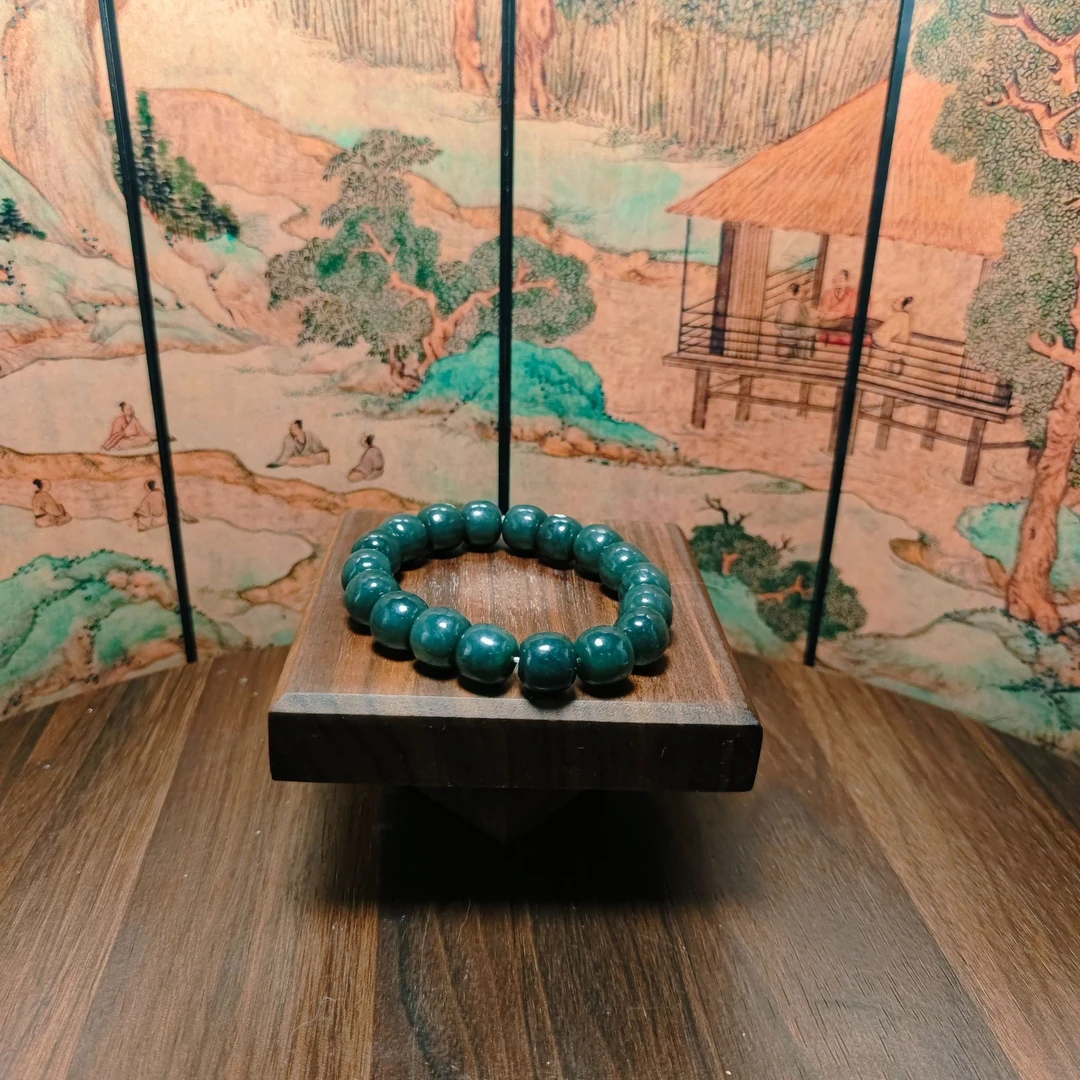 N和田玉桶珠手串（卡12）1034